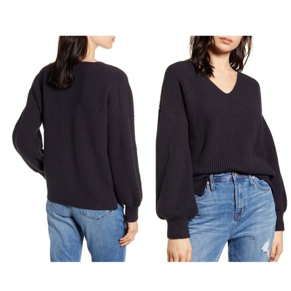 madewell tangerine sweater